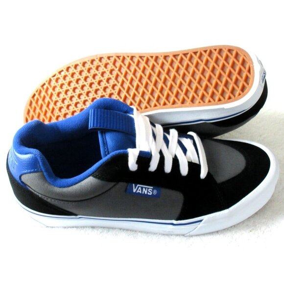 Vans Men's Chukka Push Black Pewter Grey Blue Canvas Suede shoes Sizes NIB - Picture 4 of 5